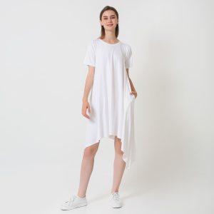Blanco-Assymetrical-Tunic-White