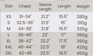 velunae wrap top size chart